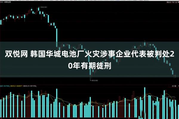 双悦网 韩国华城电池厂火灾涉事企业代表被判处20年有期徒刑