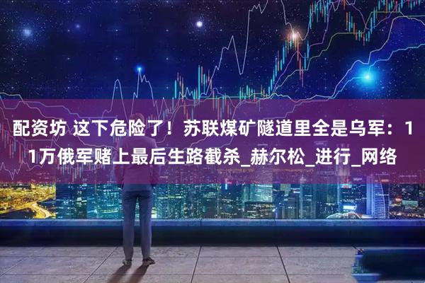 配资坊 这下危险了！苏联煤矿隧道里全是乌军：11万俄军赌上最后生路截杀_赫尔松_进行_网络